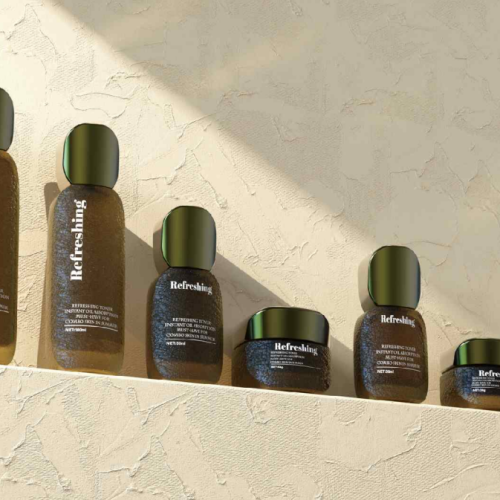 Alternative view of NEW arrival cosmetics luxury skincare beauty packaging set round cream glass bottle