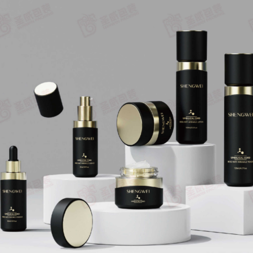 Custom color cosmetic luxury skincare beauty packaging set round cream glass jar131 - Image 6